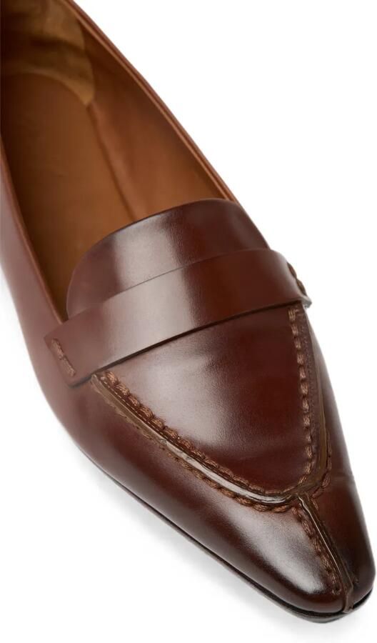 Marsèll Colma leren loafers met puntige neus Bruin - Foto 2