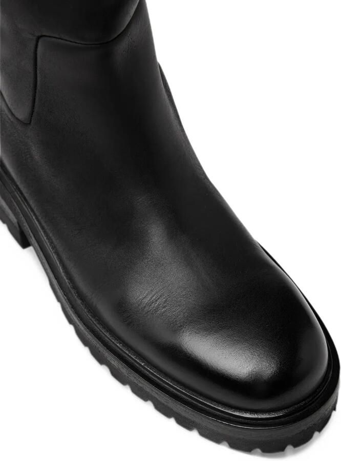 Marsèll leather lug-sole biker boots Zwart - Foto 4