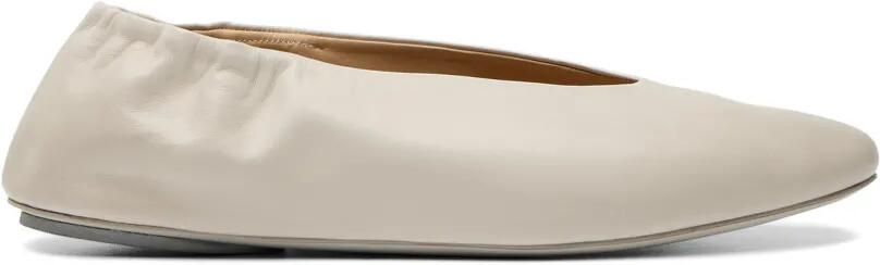 Marsèll Leren ballerina's Beige
