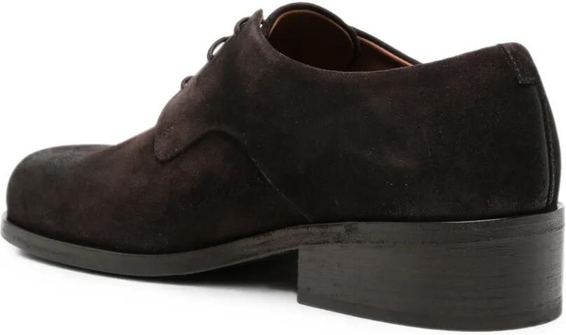 Marsèll Leren derby schoenen met gerafeld effect Bruin - Foto 3