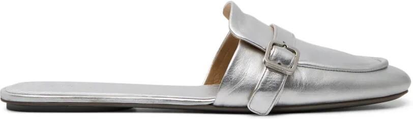 Marsèll Metallic muiltjes met gesp Zilver