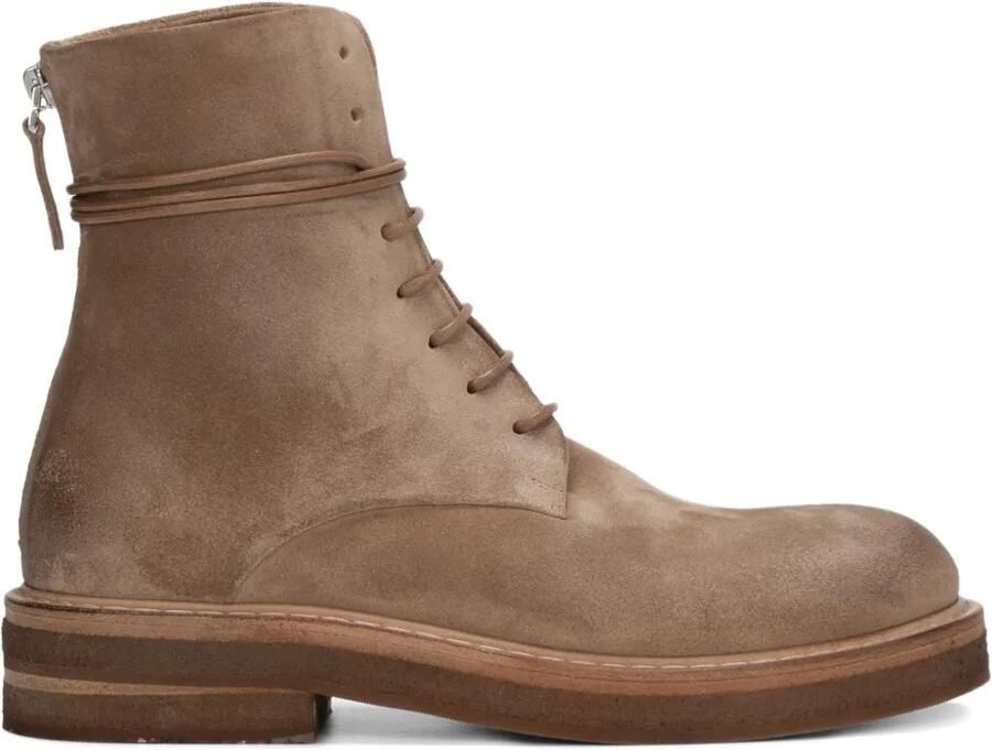 Marsèll Parrucca enkellaarzen met veters Beige