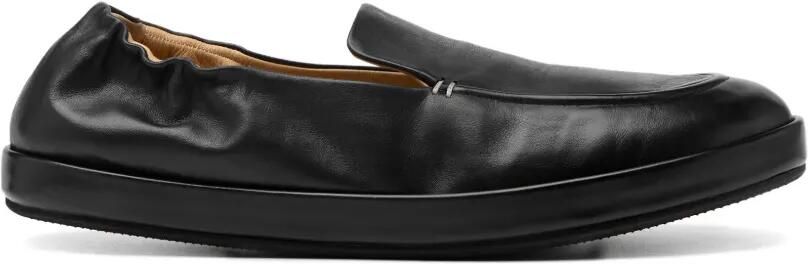 Marsèll Scatopelle gesmockte slip-on loafers Zwart