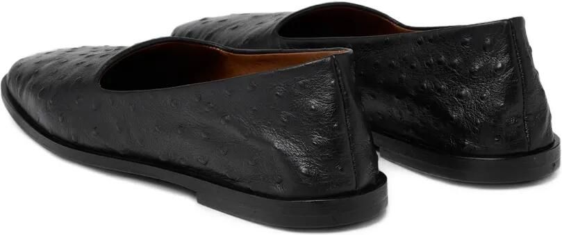 Marsèll Stesa leren loafers met struisvogel-effect Zwart - Foto 2