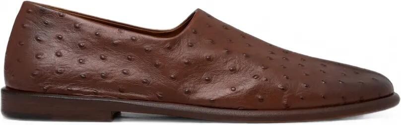 Marsèll Stesa loafers met vlakken en struisvogel-effect Bruin