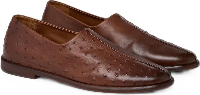 Marsèll Stesa loafers met vlakken en struisvogel-effect Bruin - Foto 3