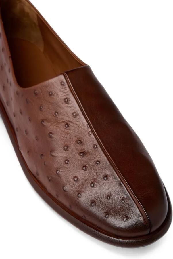 Marsèll Stesa loafers met vlakken en struisvogel-effect Bruin - Foto 2