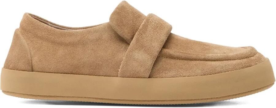 Marsèll Suède loafers met klittenband Beige