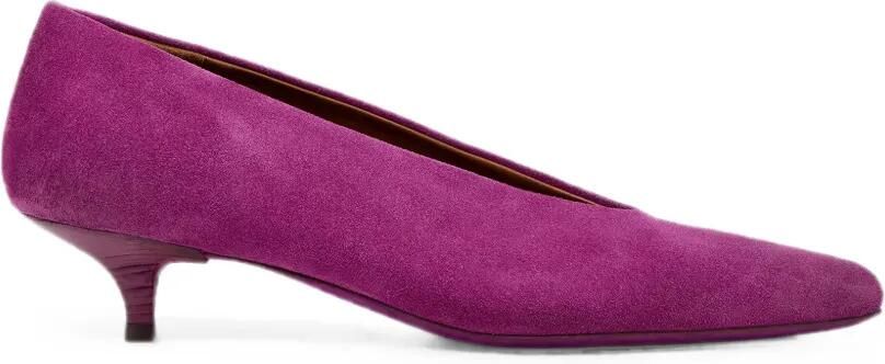 Marsèll Suède pumps met puntige neus Paars