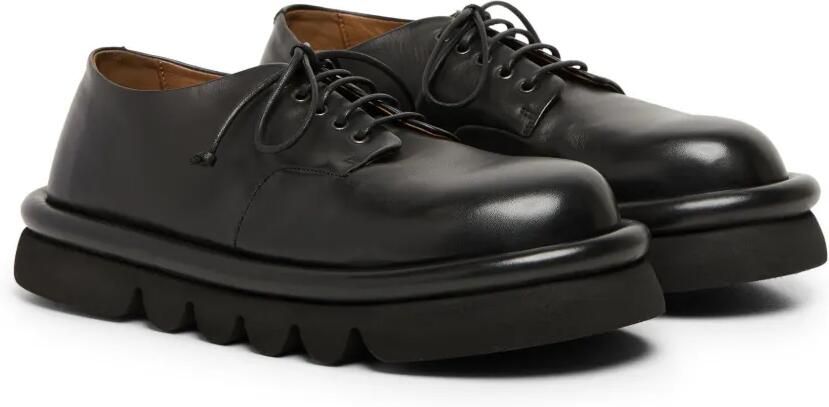Marsèll Tonde leren derby schoenen Zwart