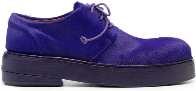 Marsèll Oxford schoenen met kalfshaar Blauw