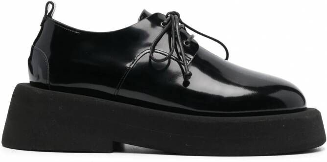 Marsèll Oxford schoenen met plateauzool Zwart