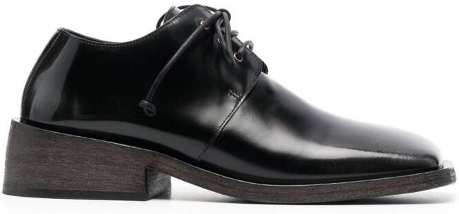 Marsèll Oxford schoenen met vierkante neus Zwart