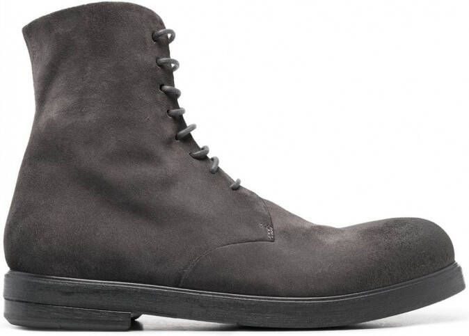 Marsèll Zucca combat boots met veters Grijs