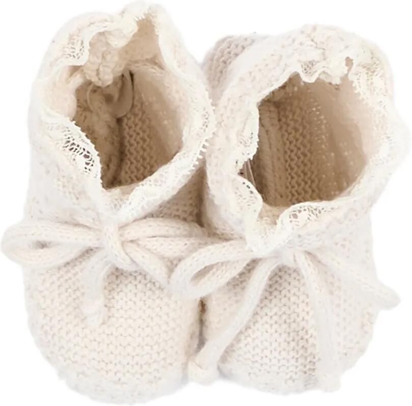 Martin Aranda Babyschoentjes met gebreid detail Wit - Foto 3