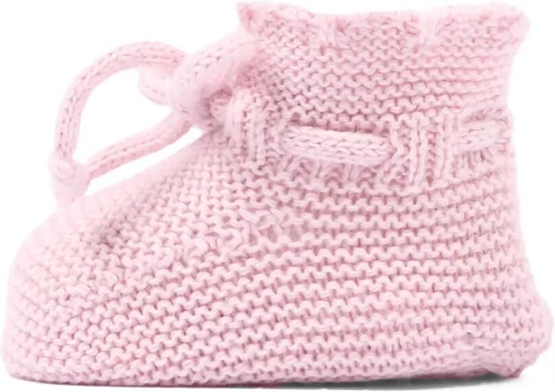 Martin Aranda Gebreide babyschoentjes met striksluiting Roze - Foto 5