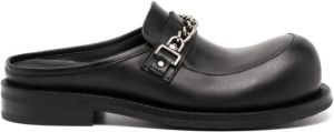 Martine Rose Leren loafers Zwart