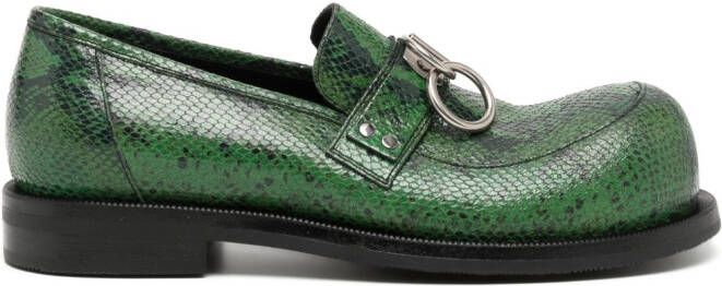 Martine Rose Loafers met ronde neus Groen