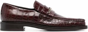 Martine Rose Loafers met krokodillenleer-effect Bruin