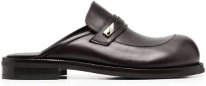Martine Rose Leren loafers Bruin