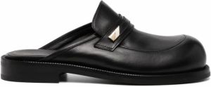 Martine Rose Leren loafers Zwart
