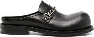 Martine Rose Loafers met open rug Zwart