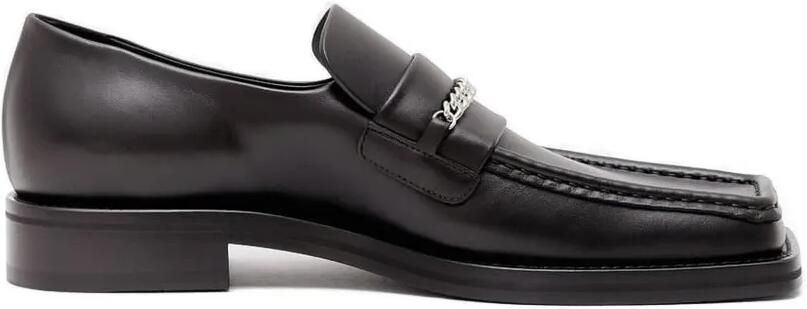 Martine Rose Loafers met kettingdetail Zwart