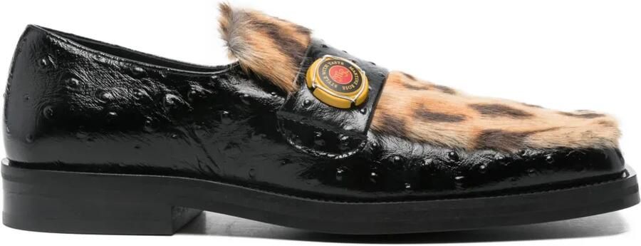 Martine Rose Loafers met vierkante neus Zwart