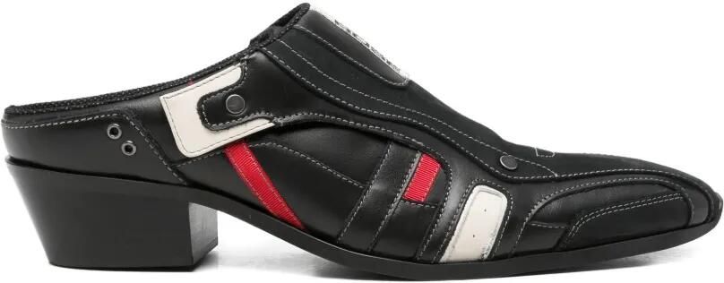 Martine Rose Sporty Snout muiltjes Zwart