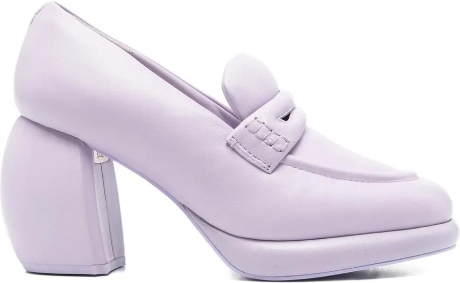 Martine Rose x Clarks 80 mm loafers met bolvormige hak Paars
