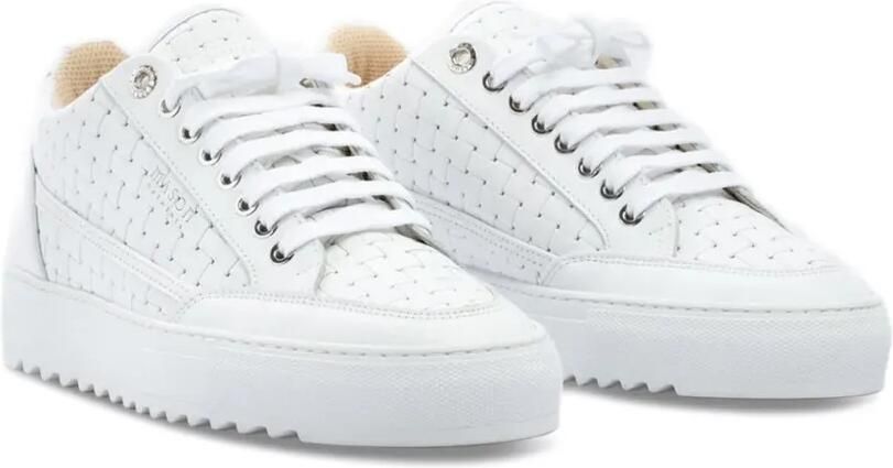 Mason Garments Tia Bardolino leren low-top sneakers Wit - Foto 4