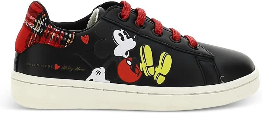 Master Of Arts Kids Mickey Mouse geruite sneakers Zwart - Foto 3