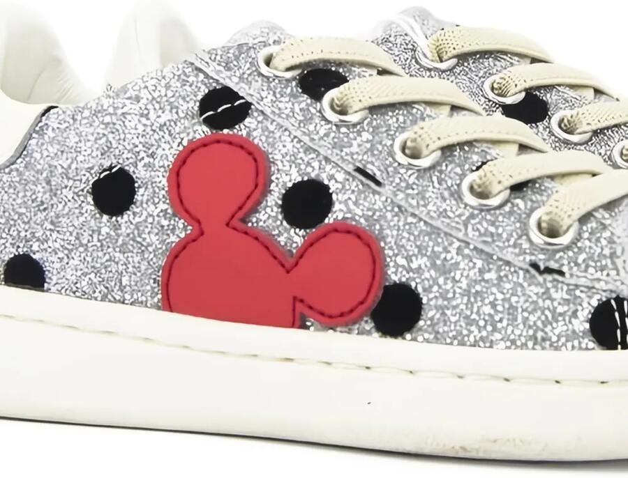 Master Of Arts Kids Sneakers verfraaid met glitters en stippen Zilver - Foto 2