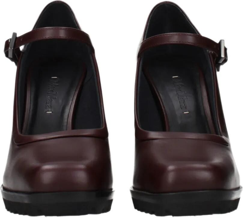 Max Mara Leren pumps Bruin - Foto 3