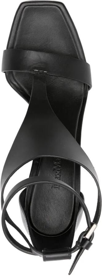 Max Mara Leren sandalen Zwart - Foto 4