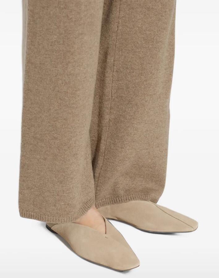 Max Mara split leather and nappa leather ballet flats beige - Foto 2