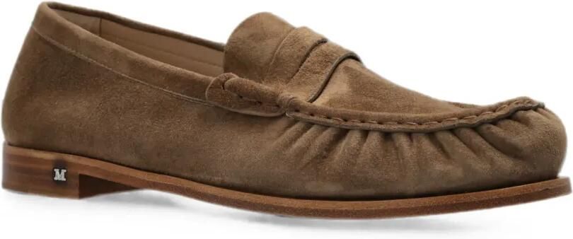 Max Mara Sponda suède loafers Bruin