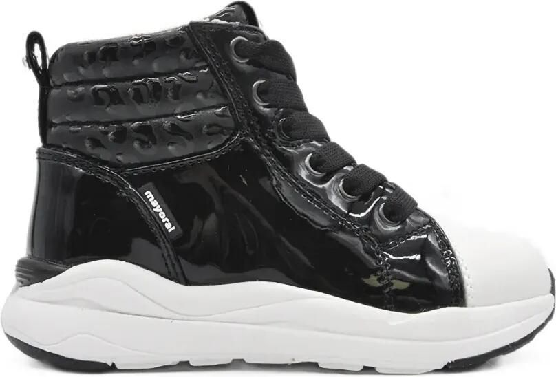 Mayoral Gewatteerde high-top sneakers met gelakte afwerking Zwart - Foto 3