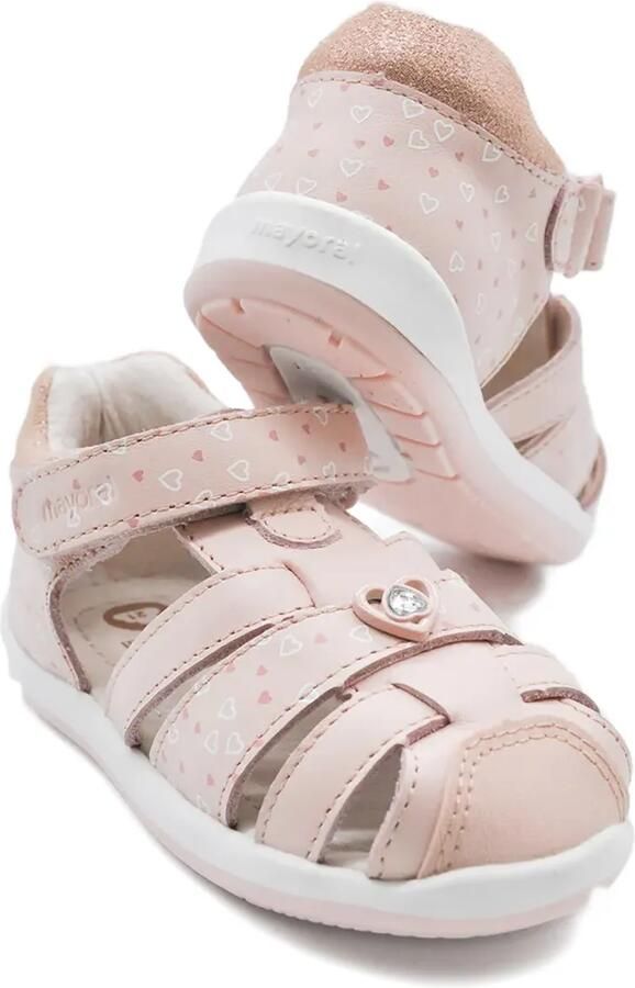 Mayoral Sneakers met klittenband en hartprint Roze - Foto 2