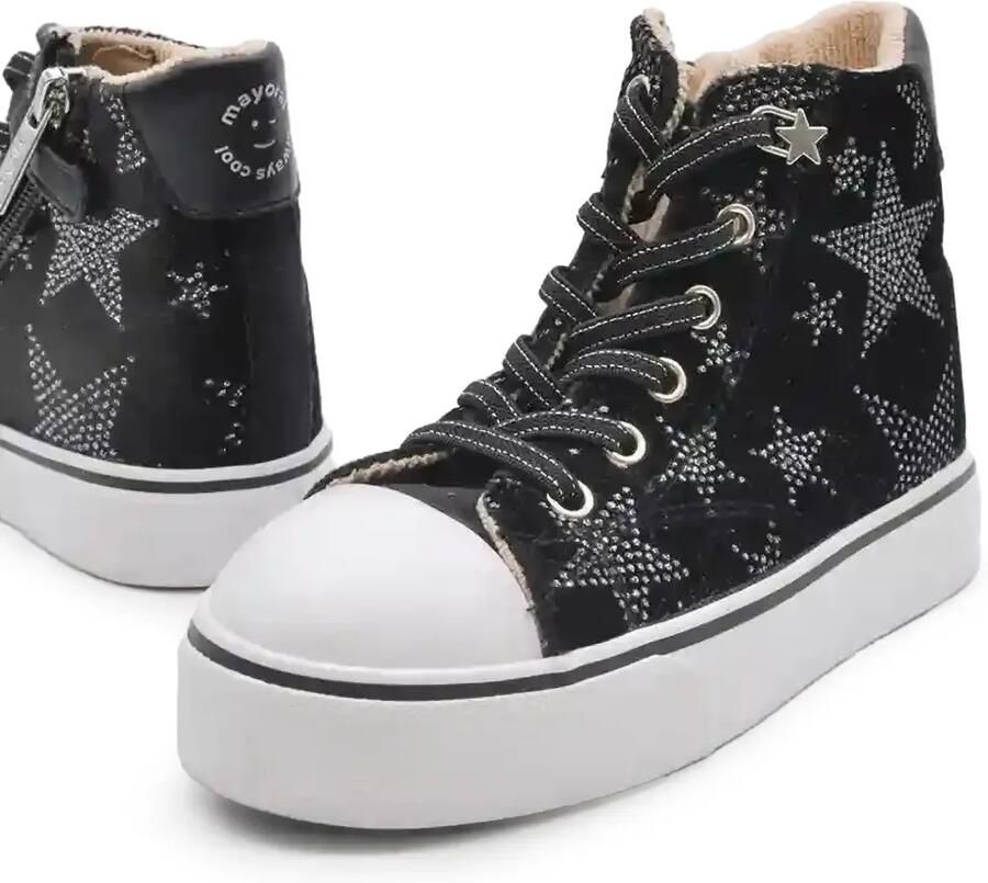 Mayoral star-print high-top sneakers Zwart - Foto 2