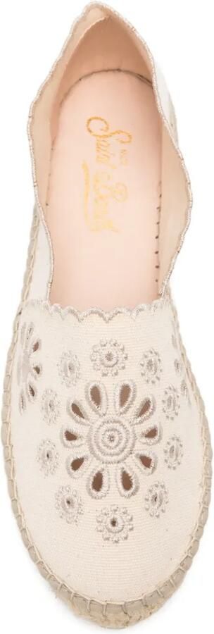 MC2 Saint Barth Broderie anglaise espadrilles Beige - Foto 4