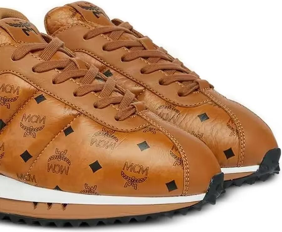 MCM Visetos sneakers met monogram-print Bruin - Foto 2