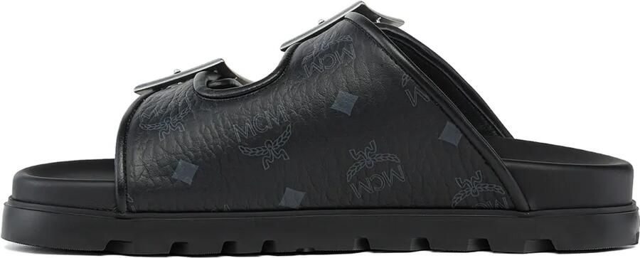 MCM Platte sandalen met gespdetail Zwart