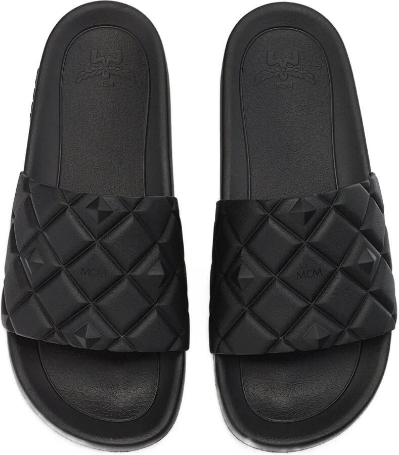 MCM Slippers met gewatteerd effect Zwart - Foto 3