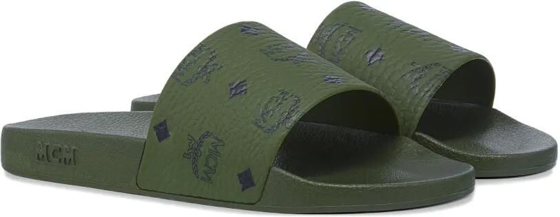 MCM Slippers met monogram Groen - Foto 5