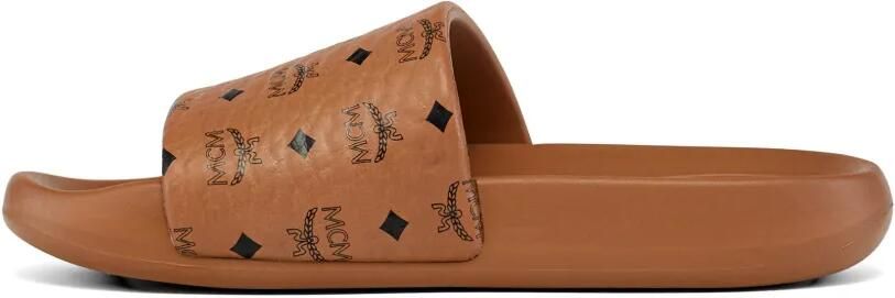 MCM Slippers met monogram-print Beige