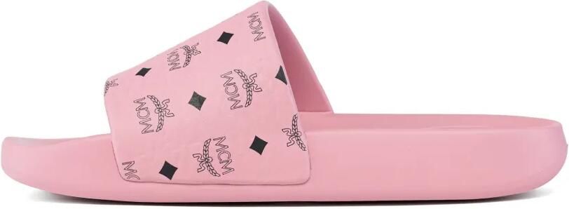 MCM Slippers met monogram Roze