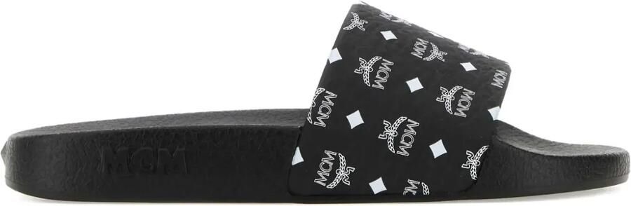 MCM Slippers met monogram Zwart