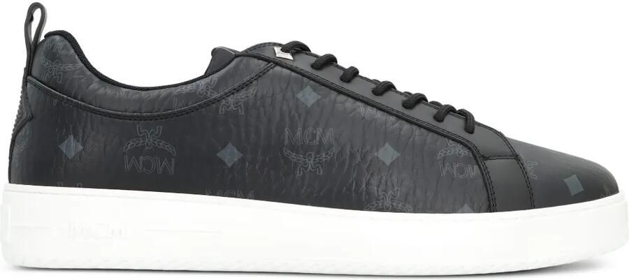 MCM Visetos sneakers met logoprint Zwart