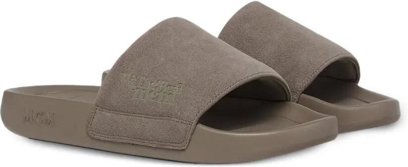 MCM Wij hebben de beste ultrasuède slippers Grijs